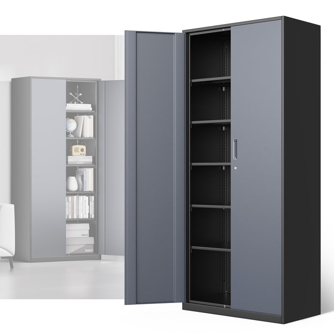 Metal Storage Cabinets[A Variety Of Color Options] <br> 15.71 D x 31.5 W x 70.87  in. H