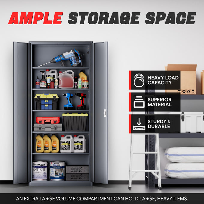 Metal Storage Cabinets[A Variety Of Color Options] <br> 15.71 D x 31.5 W x 70.87  in. H