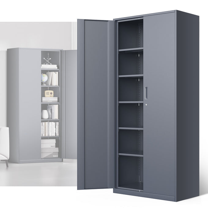 Metal Storage Cabinets[A Variety Of Color Options] <br> 15.71 D x 31.5 W x 70.87  in. H