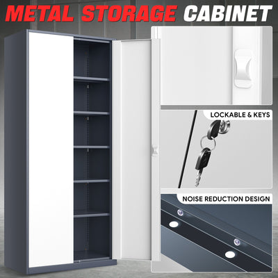 Metal Storage Cabinets[A Variety Of Color Options] <br> 15.71 D x 31.5 W x 70.87  in. H