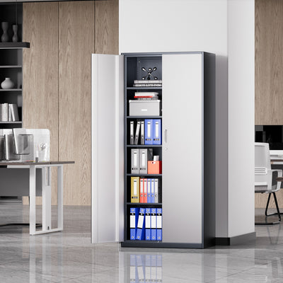 Metal Storage Cabinets[A Variety Of Color Options] <br> 15.71 D x 31.5 W x 70.87  in. H