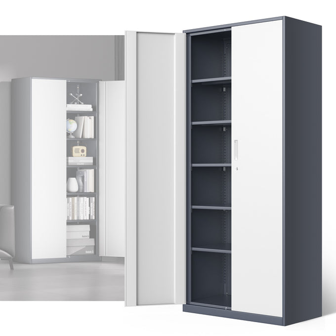 Metal Storage Cabinets[A Variety Of Color Options] <br> 15.71 D x 31.5 W x 70.87  in. H