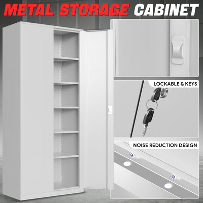 Metal Storage Cabinets[A Variety Of Color Options] <br> 15.71 D x 31.5 W x 70.87  in. H