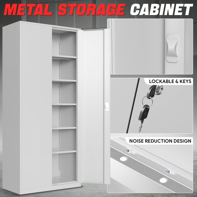 Metal Storage Cabinets[A Variety Of Color Options] <br> 15.71 D x 31.5 W x 70.87  in. H