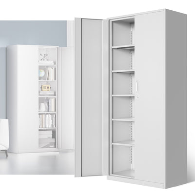 Metal Storage Cabinets[A Variety Of Color Options] <br> 15.71 D x 31.5 W x 70.87  in. H