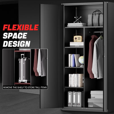 Metal Storage Cabinets[A Variety Of Color Options] <br> 72 H X 35.4 W X 17.7 in. D