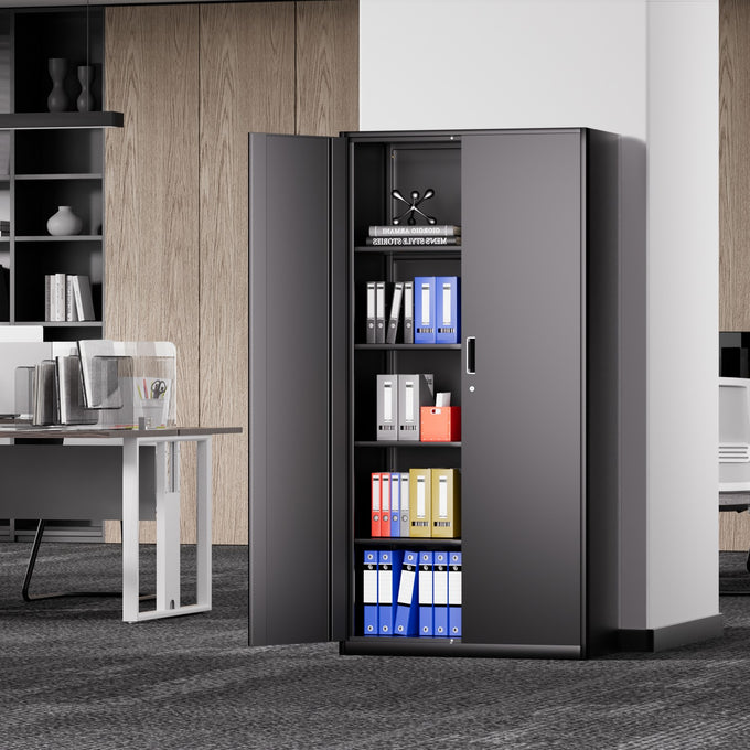 Metal Storage Cabinets[A Variety Of Color Options] <br> 72 H X 35.4 W X 17.7 in. D