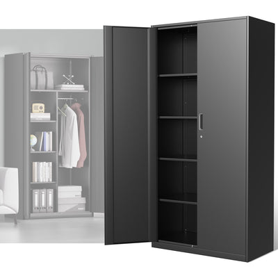 Metal Storage Cabinets[A Variety Of Color Options] <br> 72 H X 35.4 W X 17.7 in. D