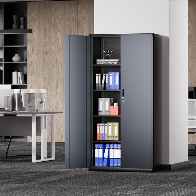 Metal Storage Cabinets[A Variety Of Color Options] <br> 72 H X 35.4 W X 17.7 in. D