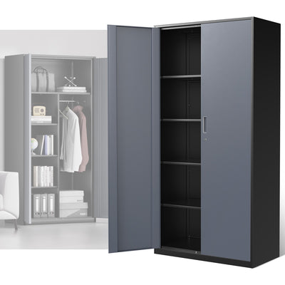 Metal Storage Cabinets[A Variety Of Color Options] <br> 72 H X 35.4 W X 17.7 in. D