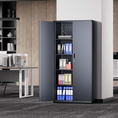 Metal Storage Cabinets[A Variety Of Color Options] <br> 72 H X 35.4 W X 17.7 in. D