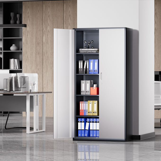 Metal Storage Cabinets[A Variety Of Color Options] <br> 72 H X 35.4 W X 17.7 in. D