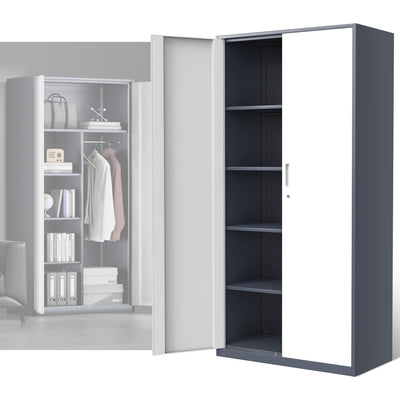 Metal Storage Cabinets[A Variety Of Color Options] <br> 72 H X 35.4 W X 17.7 in. D