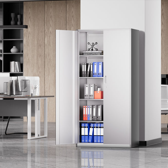 Metal Storage Cabinets[A Variety Of Color Options] <br> 72 H X 35.4 W X 17.7 in. D