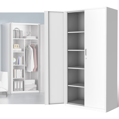 Metal Storage Cabinets[A Variety Of Color Options] <br> 72 H X 35.4 W X 17.7 in. D