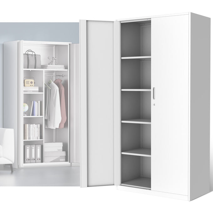 Metal Storage Cabinets[A Variety Of Color Options] <br> 72 H X 35.4 W X 17.7 in. D