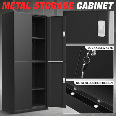 Metal Storage Cabinets[A Variety Of Color Options] <br> 70.87 H X 31.5 W X 15.7 in.D