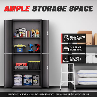 Metal Storage Cabinets[A Variety Of Color Options] <br> 70.87 H X 31.5 W X 15.7 in.D