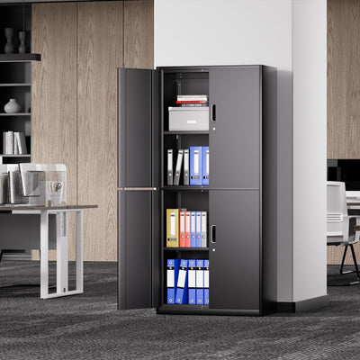 Metal Storage Cabinets[A Variety Of Color Options] <br> 70.87 H X 31.5 W X 15.7 in.D