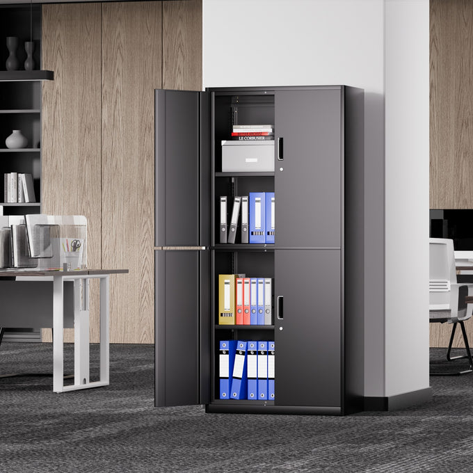Metal Storage Cabinets[A Variety Of Color Options] <br> 70.87 H X 31.5 W X 15.7 in.D