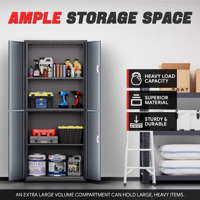 Metal Storage Cabinets[A Variety Of Color Options] <br> 70.87 H X 31.5 W X 15.7 in.D