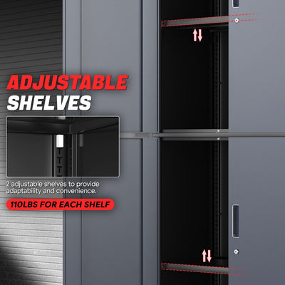 Metal Storage Cabinets[A Variety Of Color Options] <br> 70.87 H X 31.5 W X 15.7 in.D