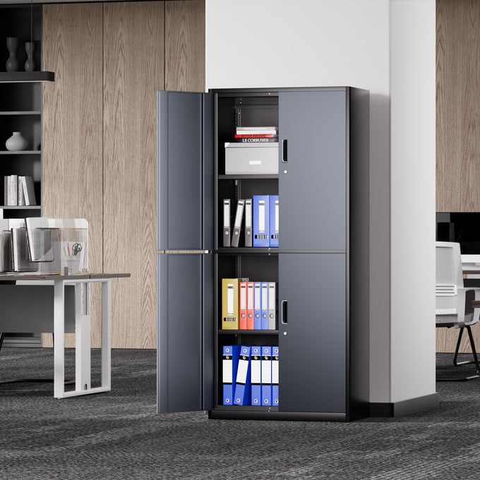 Metal Storage Cabinets[A Variety Of Color Options] <br> 70.87 H X 31.5 W X 15.7 in.D
