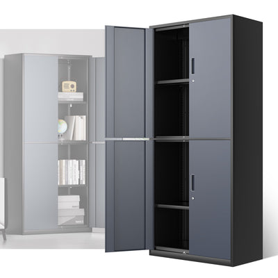 Metal Storage Cabinets[A Variety Of Color Options] <br> 70.87 H X 31.5 W X 15.7 in.D