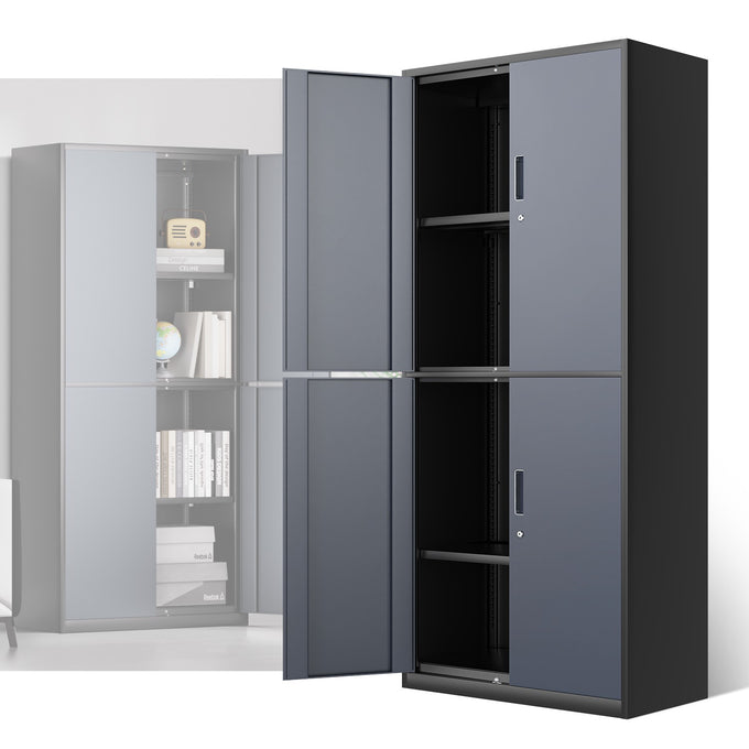 Metal Storage Cabinets[A Variety Of Color Options] <br> 70.87 H X 31.5 W X 15.7 in.D