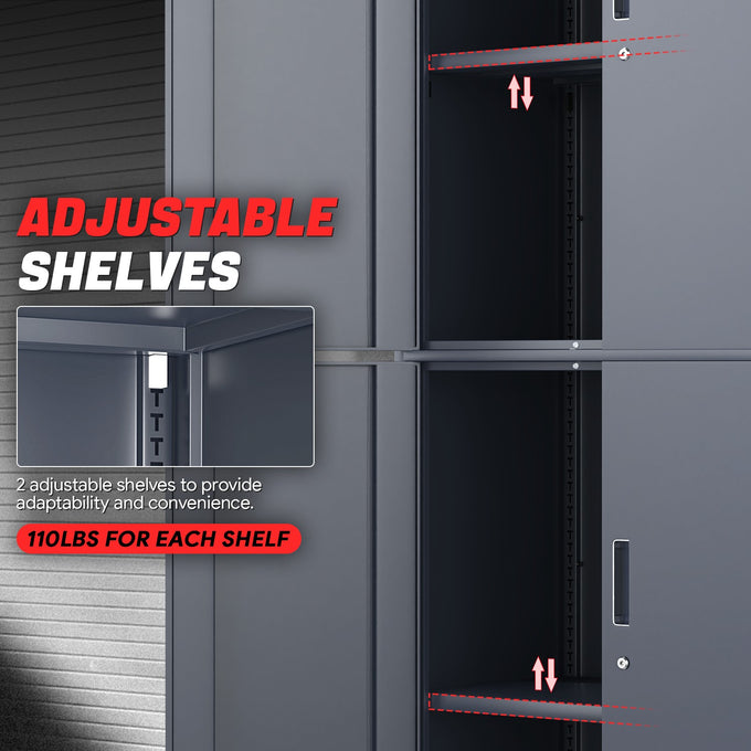 Metal Storage Cabinets[A Variety Of Color Options] <br> 70.87 H X 31.5 W X 15.7 in.D