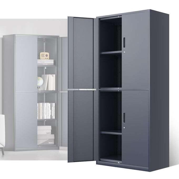 Metal Storage Cabinets[A Variety Of Color Options] <br> 70.87 H X 31.5 W X 15.7 in.D