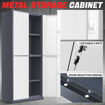 Metal Storage Cabinets[A Variety Of Color Options] <br> 70.87 H X 31.5 W X 15.7 in.D