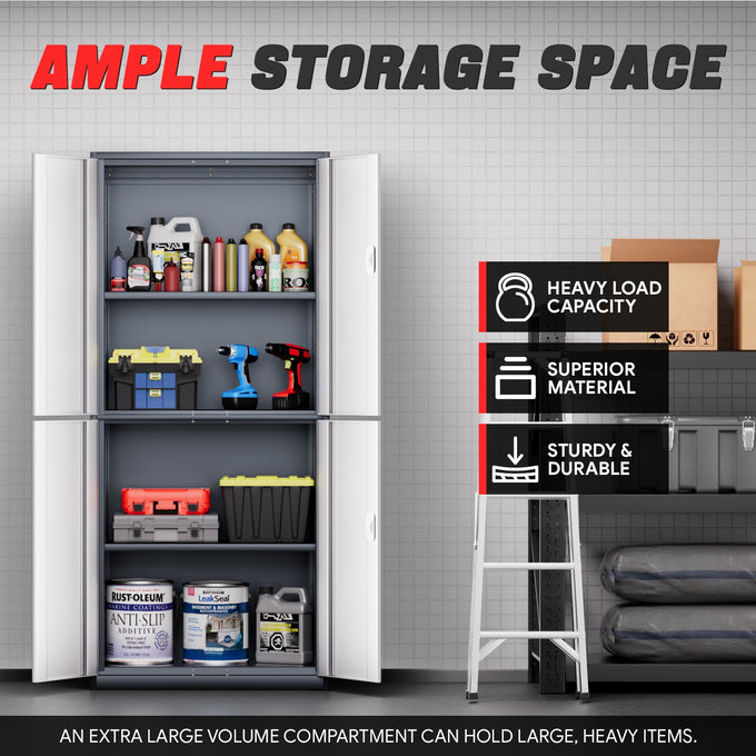 Metal Storage Cabinets[A Variety Of Color Options] <br> 70.87 H X 31.5 W X 15.7 in.D