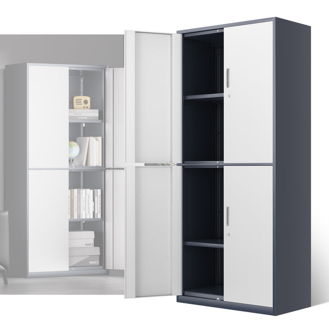 Metal Storage Cabinets[A Variety Of Color Options] <br> 70.87 H X 31.5 W X 15.7 in.D