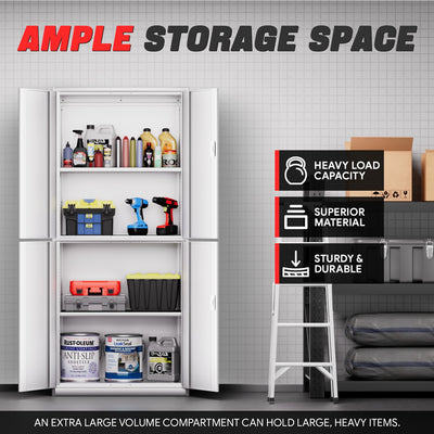 Metal Storage Cabinets[A Variety Of Color Options] <br> 70.87 H X 31.5 W X 15.7 in.D