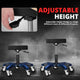 Adjustable Height Rolling Seat, 300 lbs Capacity <br> Dimension (in.): 21.2 W X 21.2 D X 18.5 - 23.5 H