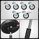 Adjustable Height Rolling Seat, 300 lbs Capacity <br> Dimension (in.): 21.2 W X 21.2 D X 18.5 - 23.5 H