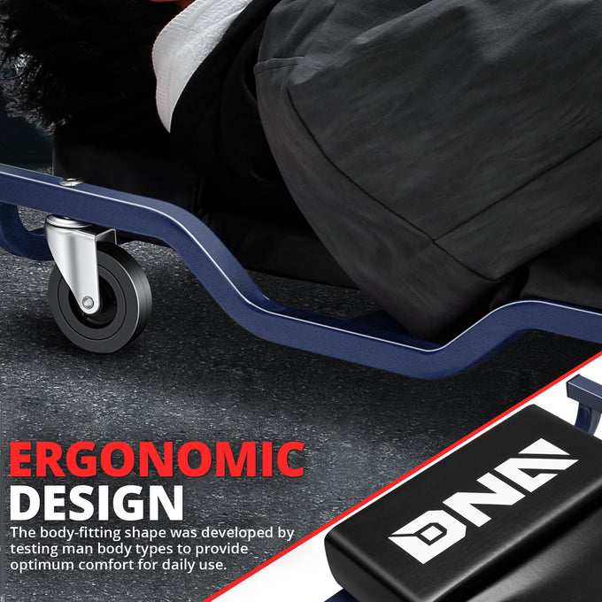 38 in. 300 lb Rolling Mechanic Creeper <br> Dimension(in.): 38 L x 17 W x 4.33 H