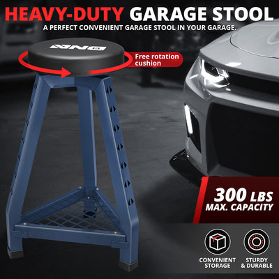 300 lbs Steel Padded Tool Seat w/Triangular Tray <br> Overall Dimension:32.1 in. X 17.9 in. X 13.46 in.