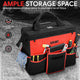 18in.L Canvas Tool Bag W/ Trolley <br> 18in.L X 8.8 in. W X 14.5 in. H