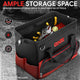 2-in-1 Canvas Organizer Tool Bag <br> Measuring 12.2 in. x 7.8 in. x 9.4 in