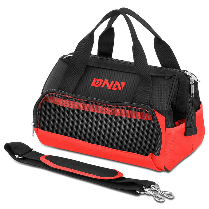 2-in-1 Canvas Organizer Tool Bag <br> Measuring 12.2 in. x 7.8 in. x 9.4 in