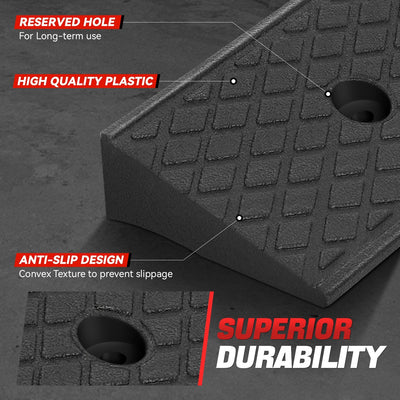 Rise Rubber Incline Ramps <BR> 38.6 L in. x 5.9 W in. x 2 H in.