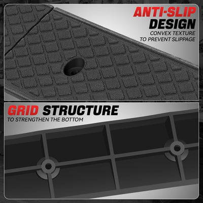 Rise Rubber Incline Ramps <BR> 38.6 L in. x 5.9 W in. x 2 H in.