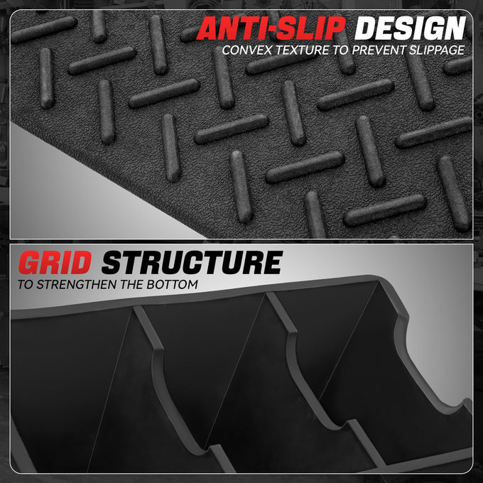 1pc Rise Rubber Curb Ramp <br> 38.5 L in. x 19.6 W in. x 6.3 H in.