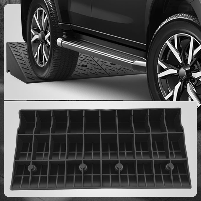 1pc Rise Rubber Curb Ramp <br> 38.5 L in. x 19.6 W in. x 7.9 H in.