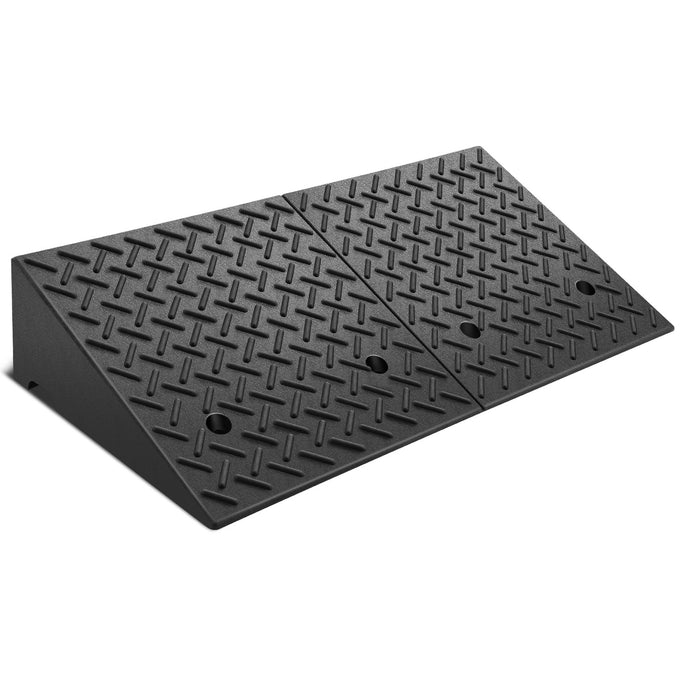 1pc Rise Rubber Curb Ramp <br> 38.5 L in. x 19.6 W in. x 7.9 H in.