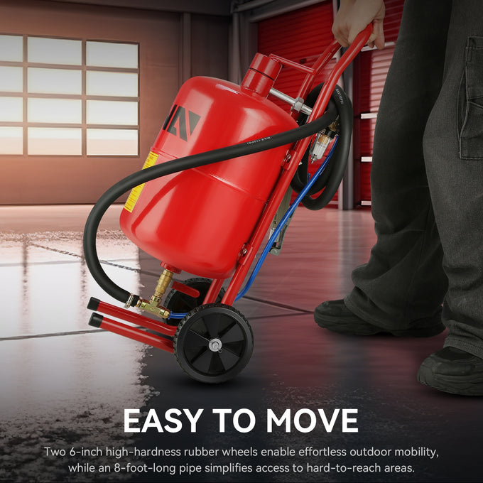 60-110 psi 5 Gallon Sand Blaster w/4 Ceramic Nozzles<br>Sandblaster Air Compressors