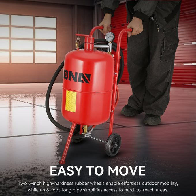 60-110 psi 10 Gallon Sand Blaster w/4 Ceramic Nozzles<br>Sandblaster Air Compressors