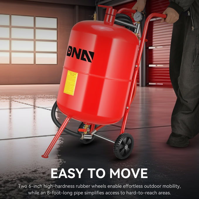 60-110 psi 20 Gallon Sand Blaster w/4 Ceramic Nozzles<br>Sandblaster Air Compressors
